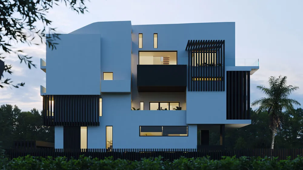 Exterior visualisation at night