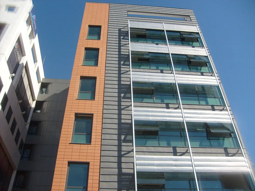 Final view of the completed building